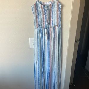 Maxi Dress with Fringe Detail
